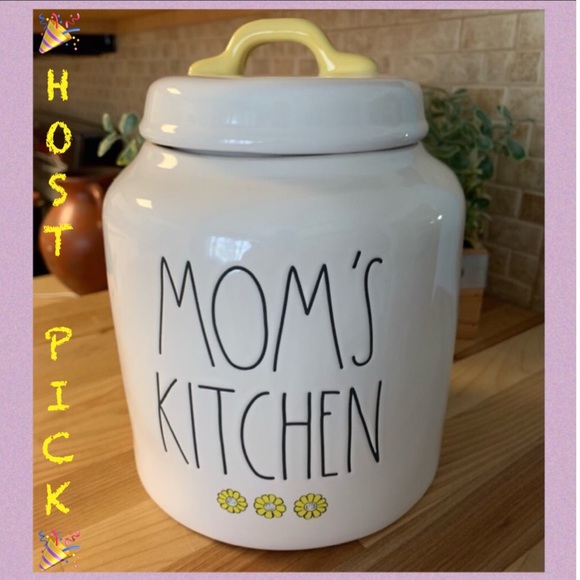 Rae Dunn Other - RAE DUNN “MOM’S KITCHEN” W/FLOWERS LARGE CANISTER